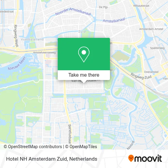 Hotel NH Amsterdam Zuid map