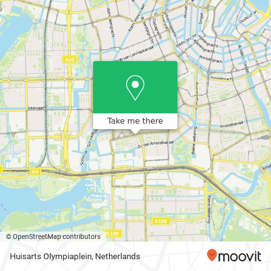 Huisarts Olympiaplein map