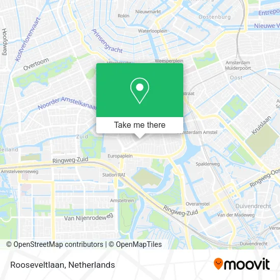 Rooseveltlaan Karte