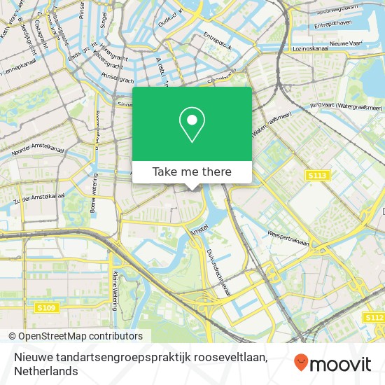 Nieuwe tandartsengroepspraktijk rooseveltlaan Karte