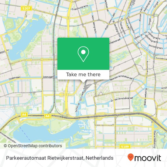 Parkeerautomaat Rietwijkerstraat map