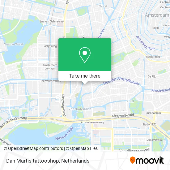 Dan Martis tattooshop map