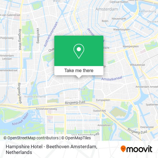 Hampshire Hotel - Beethoven Amsterdam Karte