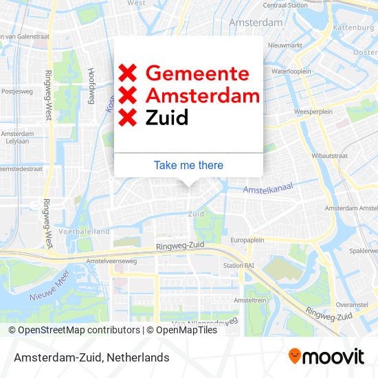 Amsterdam-Zuid Karte