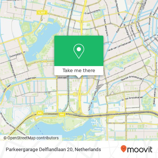 Parkeergarage Delflandlaan 20 map