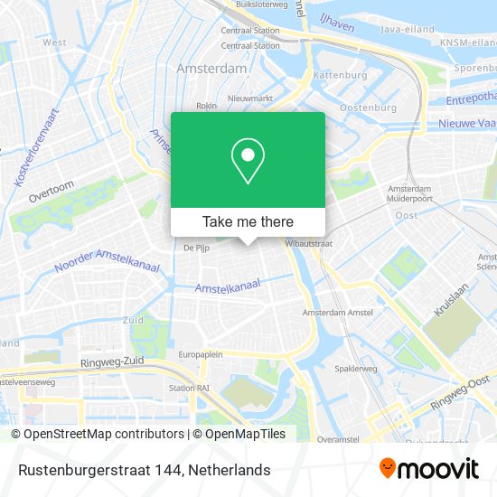 Rustenburgerstraat 144 map