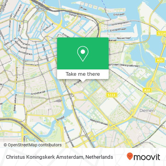 Christus Koningskerk Amsterdam map