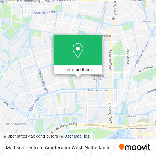 Medisch Centrum Amsterdam West map