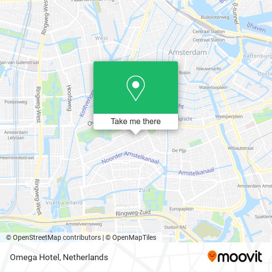 Omega Hotel map