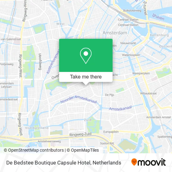 De Bedstee Boutique Capsule Hotel map