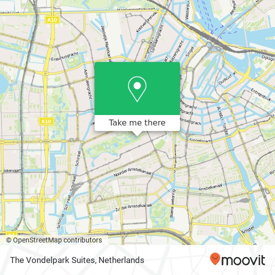 The Vondelpark Suites Karte