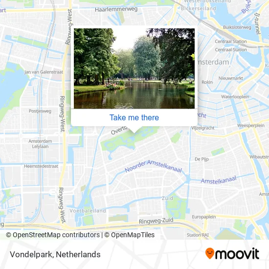 Vondelpark map