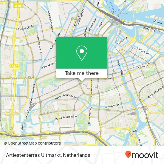 Artiestenterras Uitmarkt map