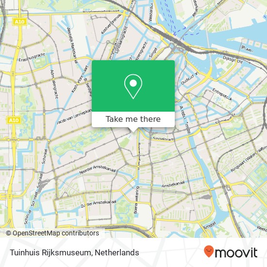 Tuinhuis Rijksmuseum map