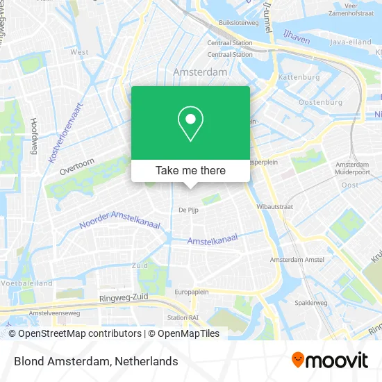 Blond Amsterdam map