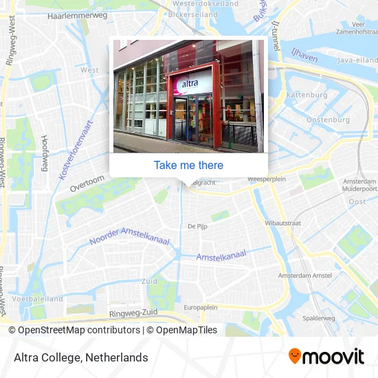 Altra College map