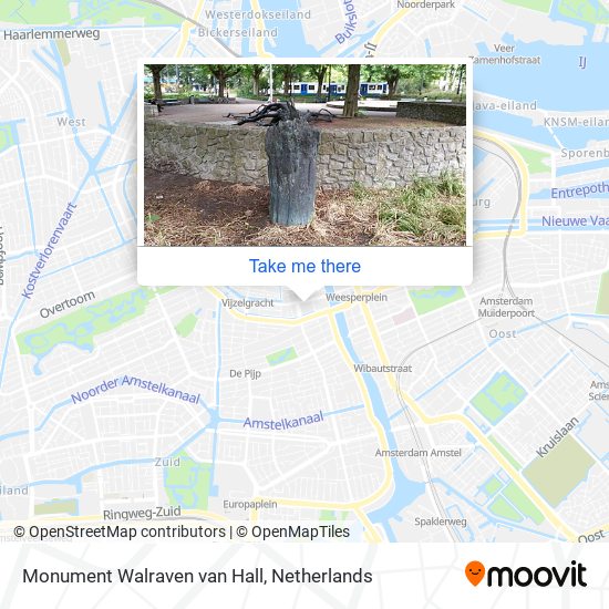 Monument Walraven van Hall map