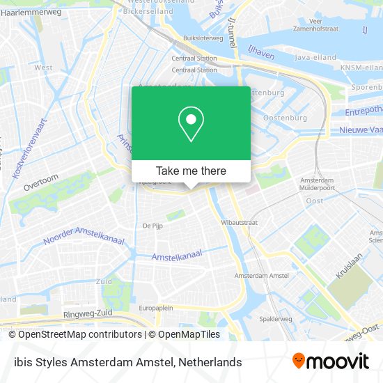 ibis Styles Amsterdam Amstel map