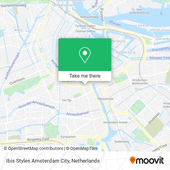 Ibis Styles Amsterdam City map