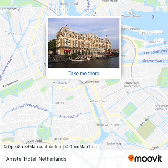 Amstel Hotel Karte