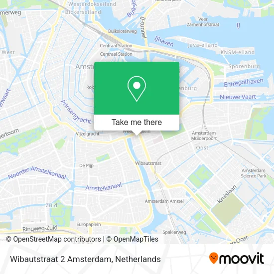 Wibautstraat 2 Amsterdam map