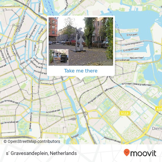 s' Gravesandeplein map