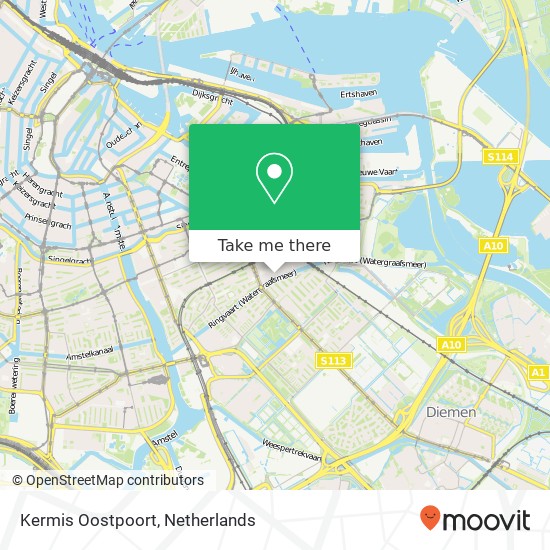 Kermis Oostpoort Karte