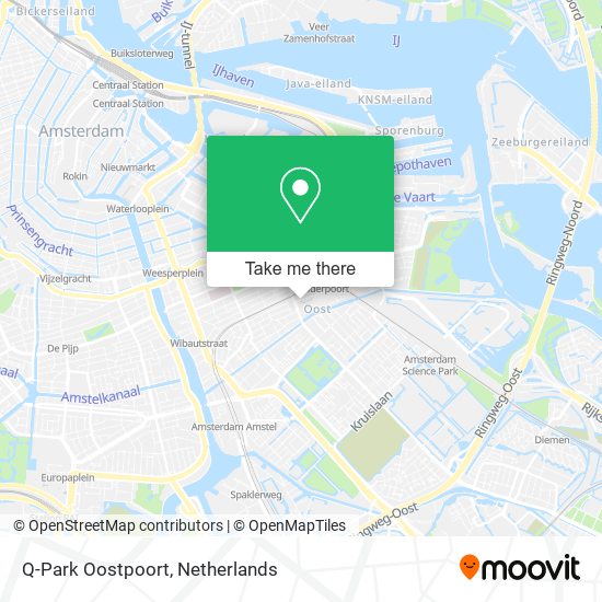 Q-Park Oostpoort map