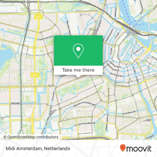 Midi Amsterdam map