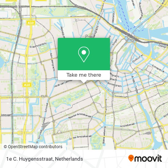 1e C. Huygensstraat map