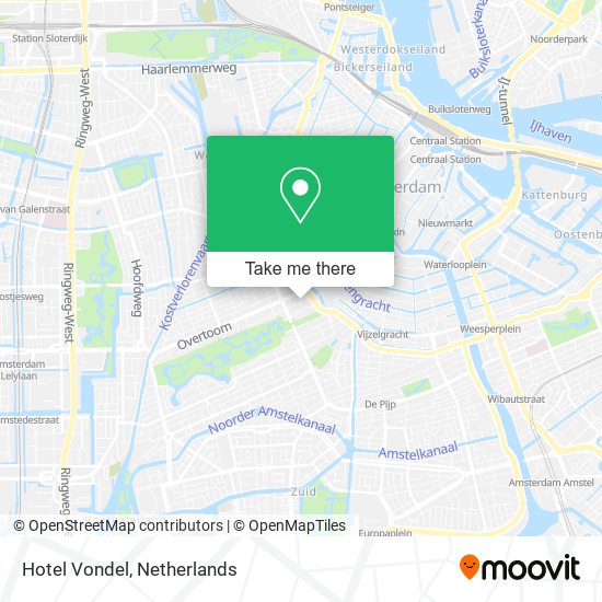 Hotel Vondel map