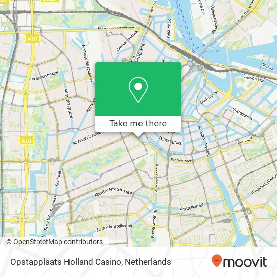 Opstapplaats Holland Casino map