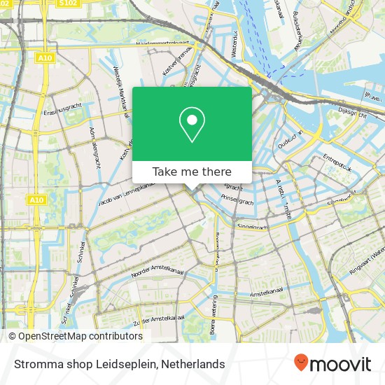 Stromma shop Leidseplein map