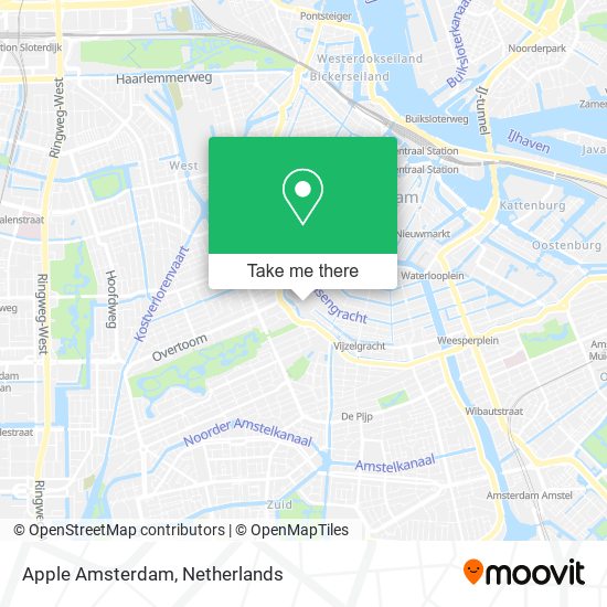 Apple Amsterdam Karte