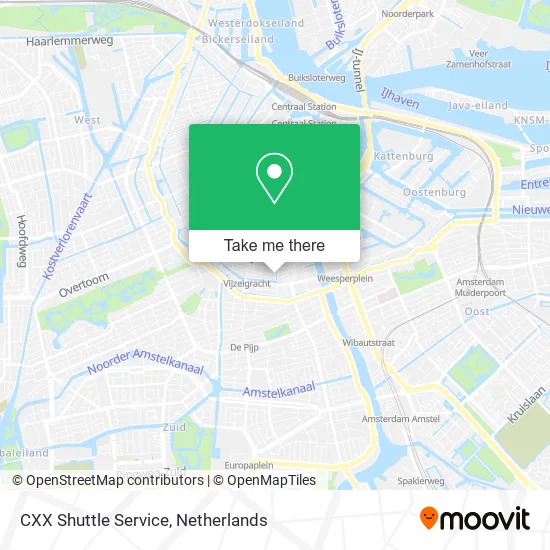 CXX Shuttle Service map