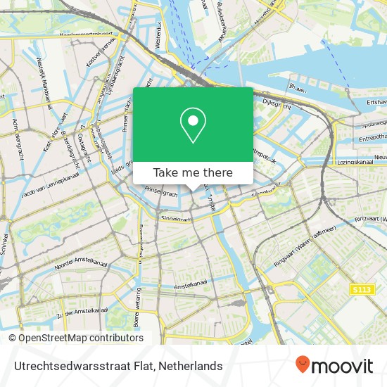 Utrechtsedwarsstraat Flat Karte