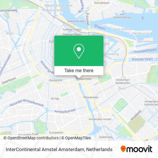 InterContinental Amstel Amsterdam Karte