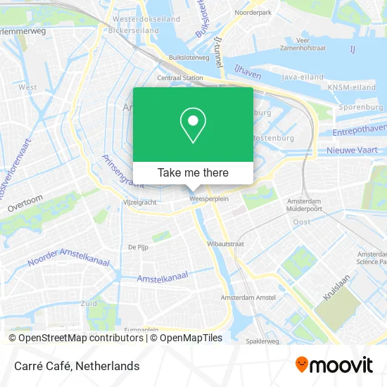 Carré Café map