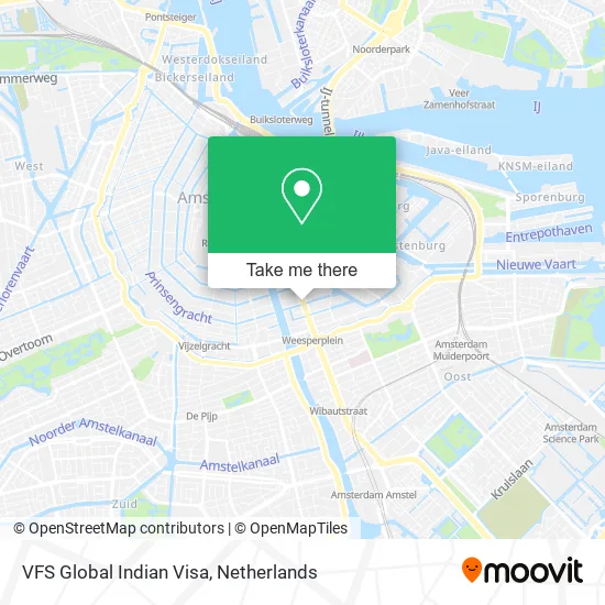 VFS Global Indian Visa map