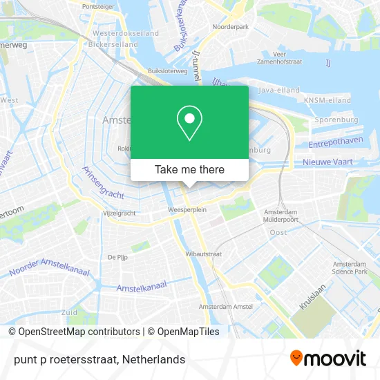 punt p roetersstraat map