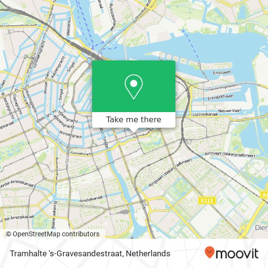 Tramhalte 's-Gravesandestraat map