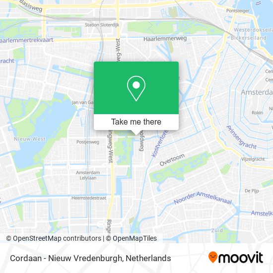 Cordaan - Nieuw Vredenburgh map