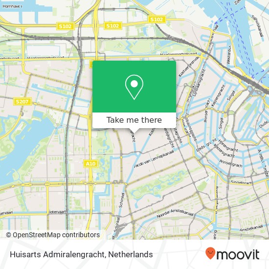 Huisarts Admiralengracht map