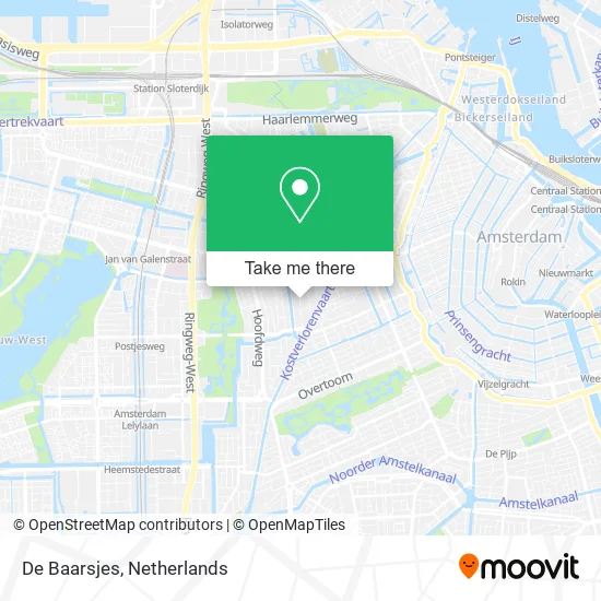 De Baarsjes map