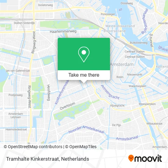 Tramhalte Kinkerstraat Karte