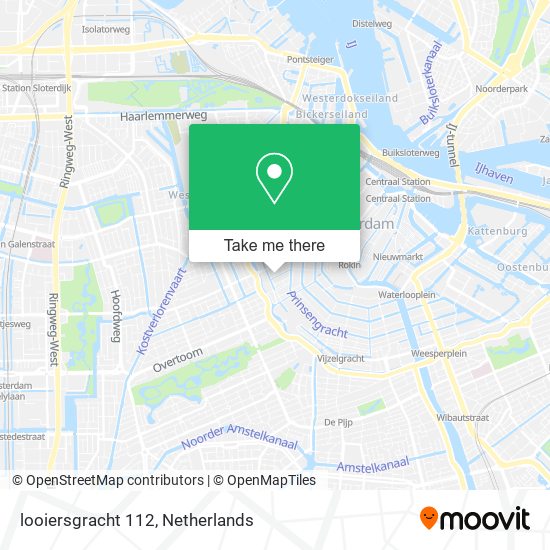 looiersgracht 112 map