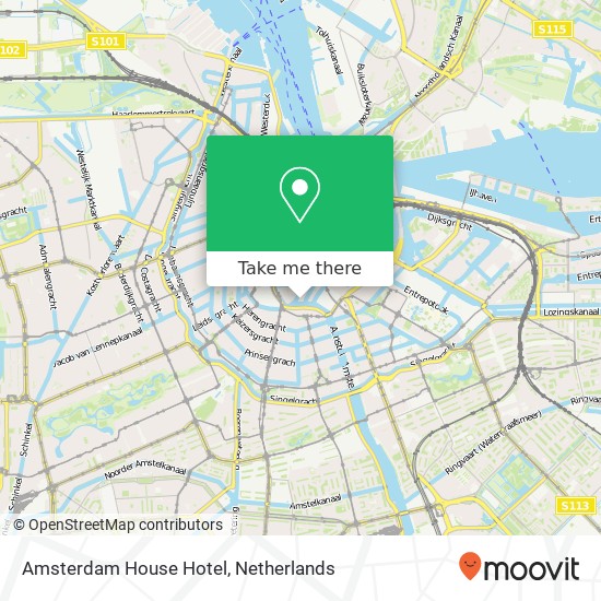 Amsterdam House Hotel map