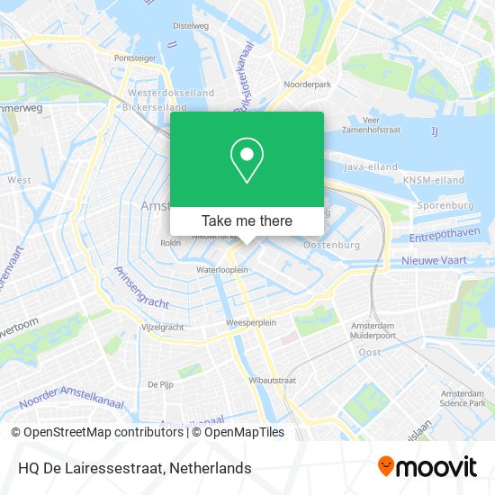 HQ De Lairessestraat map