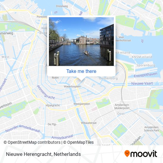 Nieuwe Herengracht map