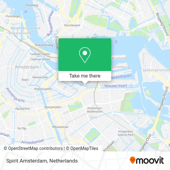 Spirit Amsterdam map